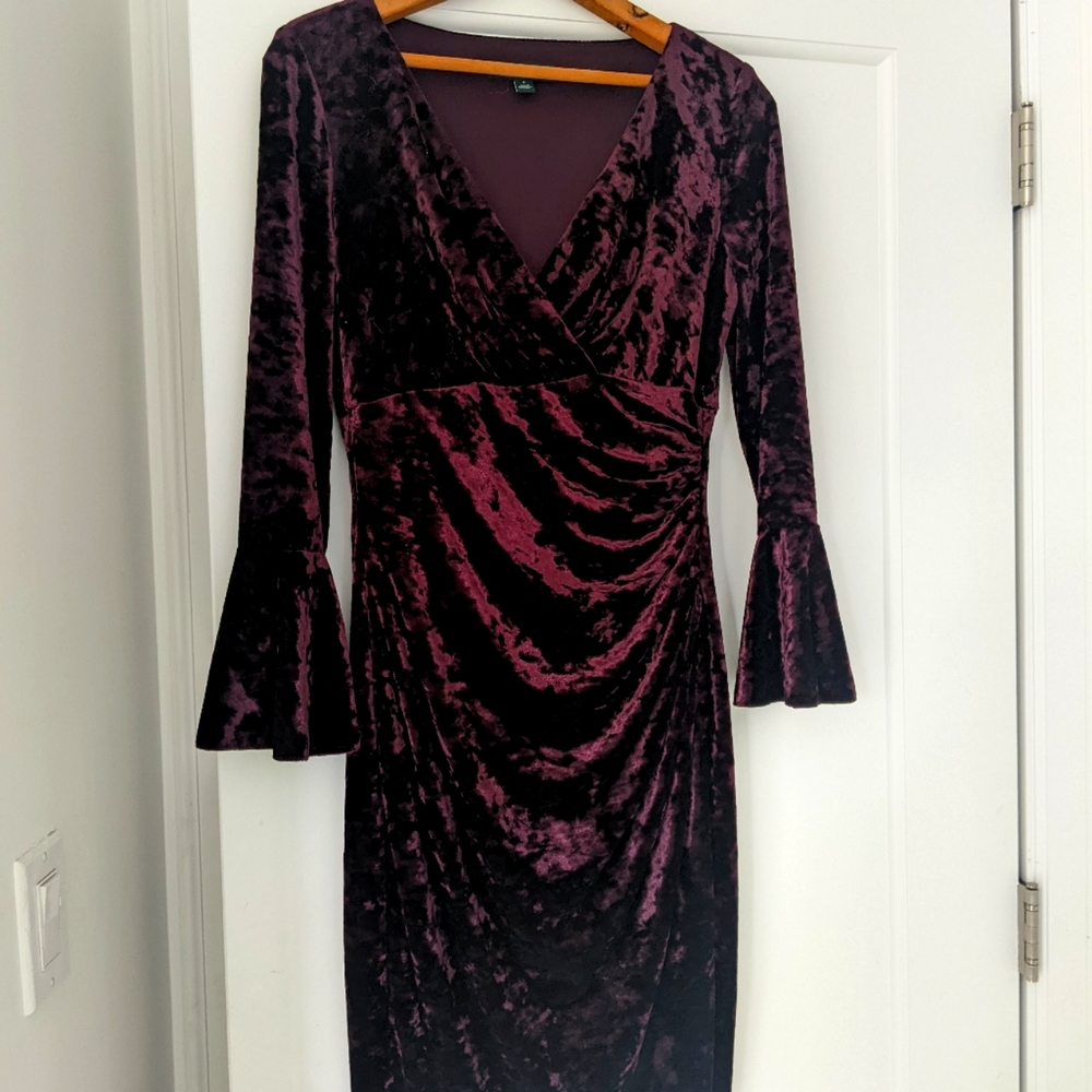 Ralph Lauren crushed velvet dress